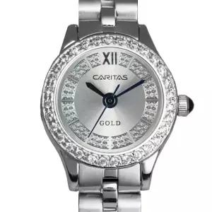 카리타스 고품격 큐빅 보석 여자 선물 명품 예물 고급 원형 메탈 손목 시계 / C14000WF