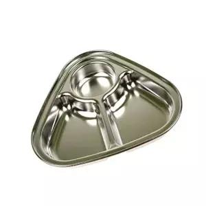 [알티피아]유아 스텐 간식그릇 1호 1P 유치원 어린이집 배식판 나눔접시