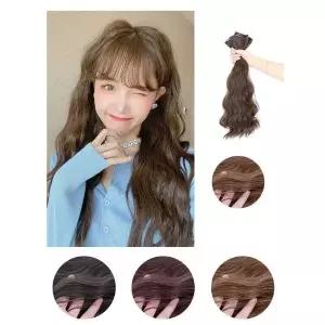 여성용 긴머리 웨이브 고열사 부분가발 45cm 헤어가발
