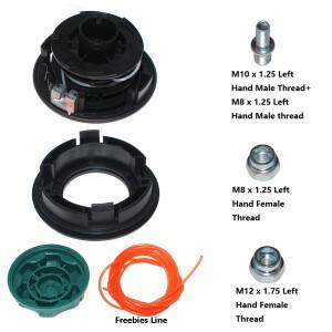 올레오-맥 브러시커터 스파르타 25 250S 381S 441S 441BP용 나사  라인 포함 트리머 헤드 재조립