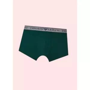 엠포리오 아르마니 언더웨어 남성 남자 맨즈 라인 로고 밴딩 코튼 면 팬티 드로즈 브리프 속옷 그린 250705