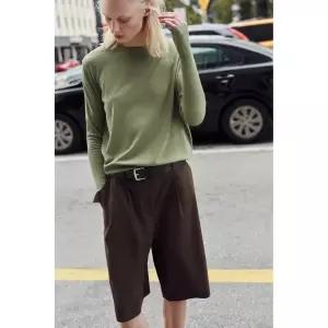 ZARA 자라 엑스트라 파인 니트 스웨터 - 드라이-그린 145651