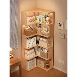 원목 코너장 모퉁이 장식장 피규어 위스키진열장 홈바 거실 콘솔장