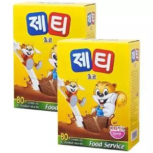 동서 제티 초코렛맛 160T 80개x2개) 코코아 초코 쿠키 바나나