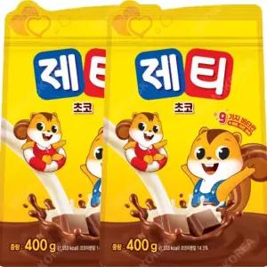 동서 제티 초코렛맛 리필 800g 400gx2봉) 코코아 초코 쿠키 바나나