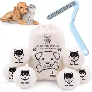Bienstylife 양모용 울 건조기 재사용 세탁 개/고양이용 보풀 제거제 세탁용 반려동물 모발 면도기