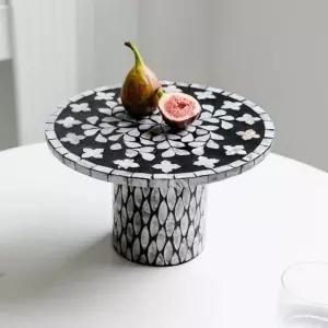 밥상 자개상 소반 티테이블 원형 전통 술상 나전칠기 다과상 나비목단 찻상