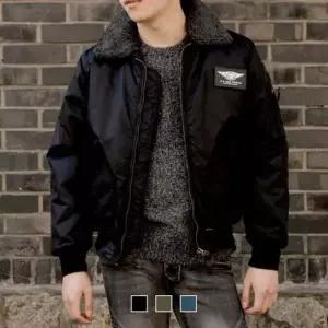 뽀글이 카라 남자 항공점퍼 패딩 패딩 남자패딩 항공점퍼