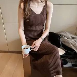 원피스 골지 골지원피스 골지나시원피스 니트 나시