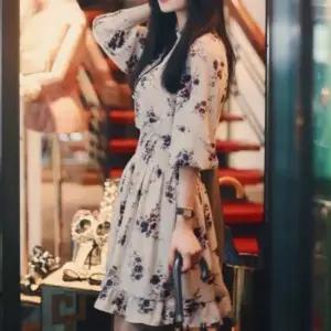 긴팔 미니원피스 플라워 데일리룩 미니 패턴 러블리