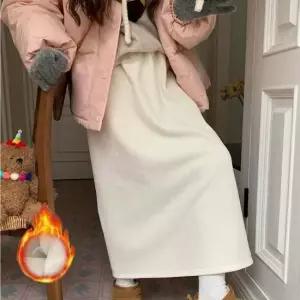 기모안감 신축성 꾸안꾸 융기모 코듀로이 밴딩 스커트