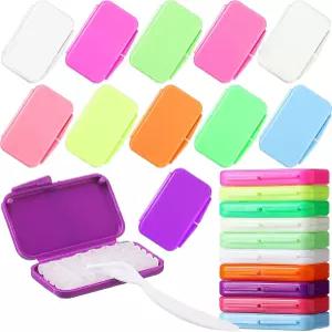 치아 교정용 신모에 40팩 왁스 다채로운 보관 케이스 및 치과용 착용자 브래킷용 소형 플라스틱 커터 수리