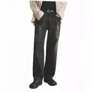 WAAR M210 더티 오일 워싱 데님 팬츠_흑청 [숏기장 추가]