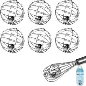 스네일 가든 6개 셰이커 볼 - 병 및 액체 혼합용 스테인리스 스틸 단백질