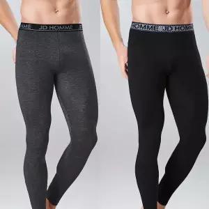 [제임스딘]남성내복바지 남자내복하의 9부 타이즈 광발열 히트엔진 기능성