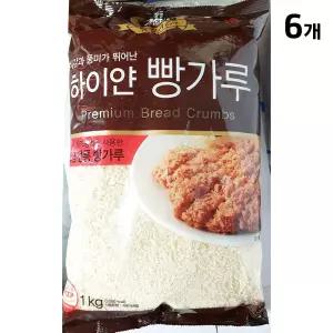 코알라 하이얀빵가루 1KG X6 빵가루마른 빵가루 마른빵가루 식자재