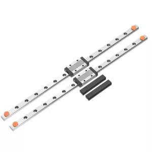 uxcell 2pcs MGN9 300mm 선형 가이드 레일 슬라이딩 캐리지 블록 베어링 강철 및 플라스틱 미니 DIY 3D