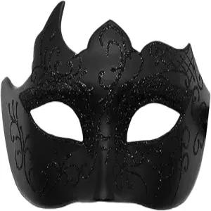 남성용 압콜룰 가면극 블랙 할로윈 베네치아 성인 마디 그라 마스크