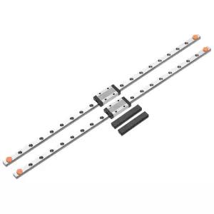 uxcell 2pcs MGN9 400mm 선형 가이드 레일 슬라이딩 캐리지 블록 베어링 강철 및 플라스틱 미니 DIY 3D