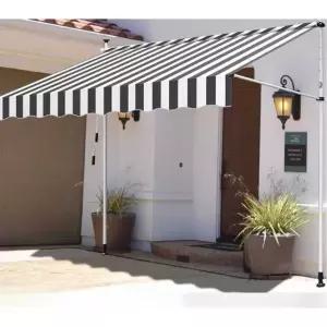 매장 어닝 오닝 시공 간편 타공 무 기둥 상품 회색