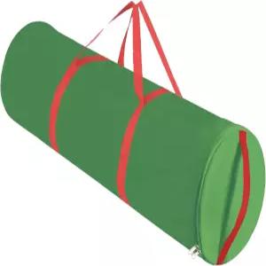 OUTTDID 크리스마스 포장지 정리함 보관함 41인치 선물 보관 용기 600D 옥스포드 원단 홀더 손잡이와