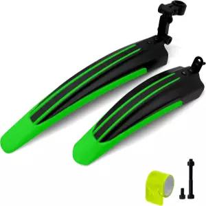 실프라에 조절 가능한 스탠다드 26인치 산악 자전거 스플래시 가드 펜더 앞뒤 세트