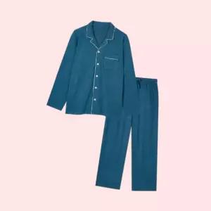 자주 JAJU 남 발열온감 파자마 세트 틸블루 2508322810 4433715