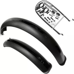 팻 바이크 펜더 MTB 오프로드 사이클링 키트 윙 풀 커버리지(20~26 4인치)를 위한 전면 후방 머드가드 설정