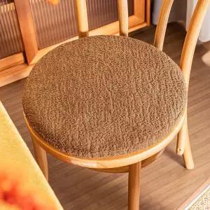 뽀글이 감성 미끄럼방지 가정용 의자매트 사무실 폭 논슬립 방석 원형 메모