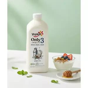 매장정품 BINGGRAE 요플레 Only3 플레인 요거트 대용량 1.8L 3병