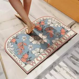 규조토원더발매트 흡수 욕실 화장실 미니러그 북유럽 고양이러그 강아지러그 발매트 거실러그 털