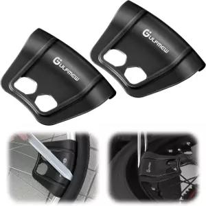 타이어 교체용 림 프로텍터 오토바이 자전거 스쿠터 및 E 바이크용 2피스 휠 가드 키트 내구성 있는 레버