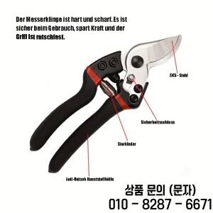 검정색 그립이 있는 견고한 탄소강 가지치기 가위   관목을 다듬기 양손잡이용 정원