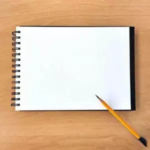 [문구/오피스] 스프링 디자인 스케치 아트 스케치북 노트 심플 무지 대형