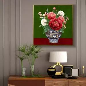 목단그림액자 풍수그림 돈들어오는 꽃그림 50 PEOVA2 목단