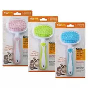 펫그로 러버 마사지 브러시 핑크