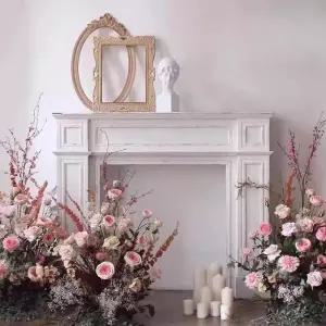 벽난로콘솔 거실장식장 앤틱 수납장 현관 거실 인테리어