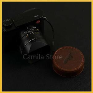범용 렌즈 후드 덮개렌즈 용 수동 정품 가죽 캡 leica Q typ116 카메라 액세서리 보호 커버
