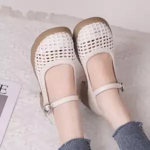 여친 여름 신발 러블리 힐펌프스 스트랩힐 프렌치 통굽 펀칭 단화 펌프스 메리제인 스틸레토 M스포2