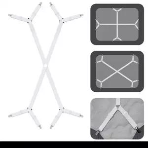 초대형 침대 이불 시트 고정 집게 밴드 클립 패드 매트리스 밀림방지