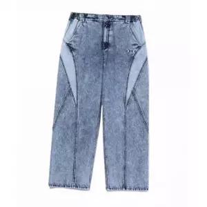 CRITIC COLOR BLOCK DENIM PANTS LIGHT INDIGO