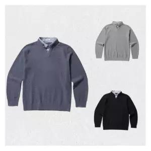 매장정품 올젠 OLZEN 브이넥 셔츠레이어드 스웨터 3종 ZPF1ER1501 1459474