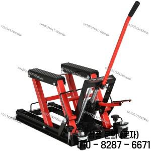 오토바이 리프트 수리 플랫폼 유압식 시저 잭 680kg 하중 용량 조절 가능 휴대용 호이스트 스탠드 도구