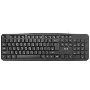 TGIC COMPUTER 유선키보드 TGC K2000V 블랙 USB 키스킨포함
