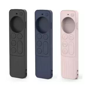 애플TV 2세대 시리 리모컨 컬러 실리콘 보호 케이스+스트랩 애플티비 셋톱박스 OTT Siri 리모콘