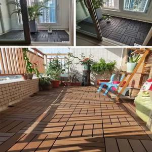 J2K 셀프시공 사무실 발코니 베란다 현관 데코타일 조립 데크