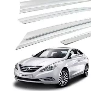 [콩심팥심]YF쏘나타 크롬 썬바이저 차량용 윈도우 창문 진흥 4P