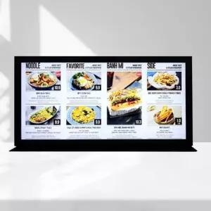 국산 개폐식 하단 받침 테이블형 LED 라이트패널 80x40cm 광고간판 포럼 미용실