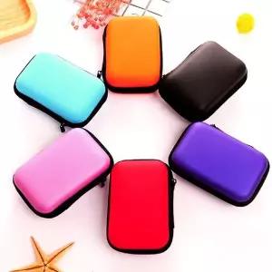 [콩심팥심]예쁜 여행용 미니 충전기 파우치 하드파우치