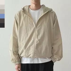 [아이에스이랩]남자 여자 봄 여름 가을 바람막이 후드집업 I3JK015